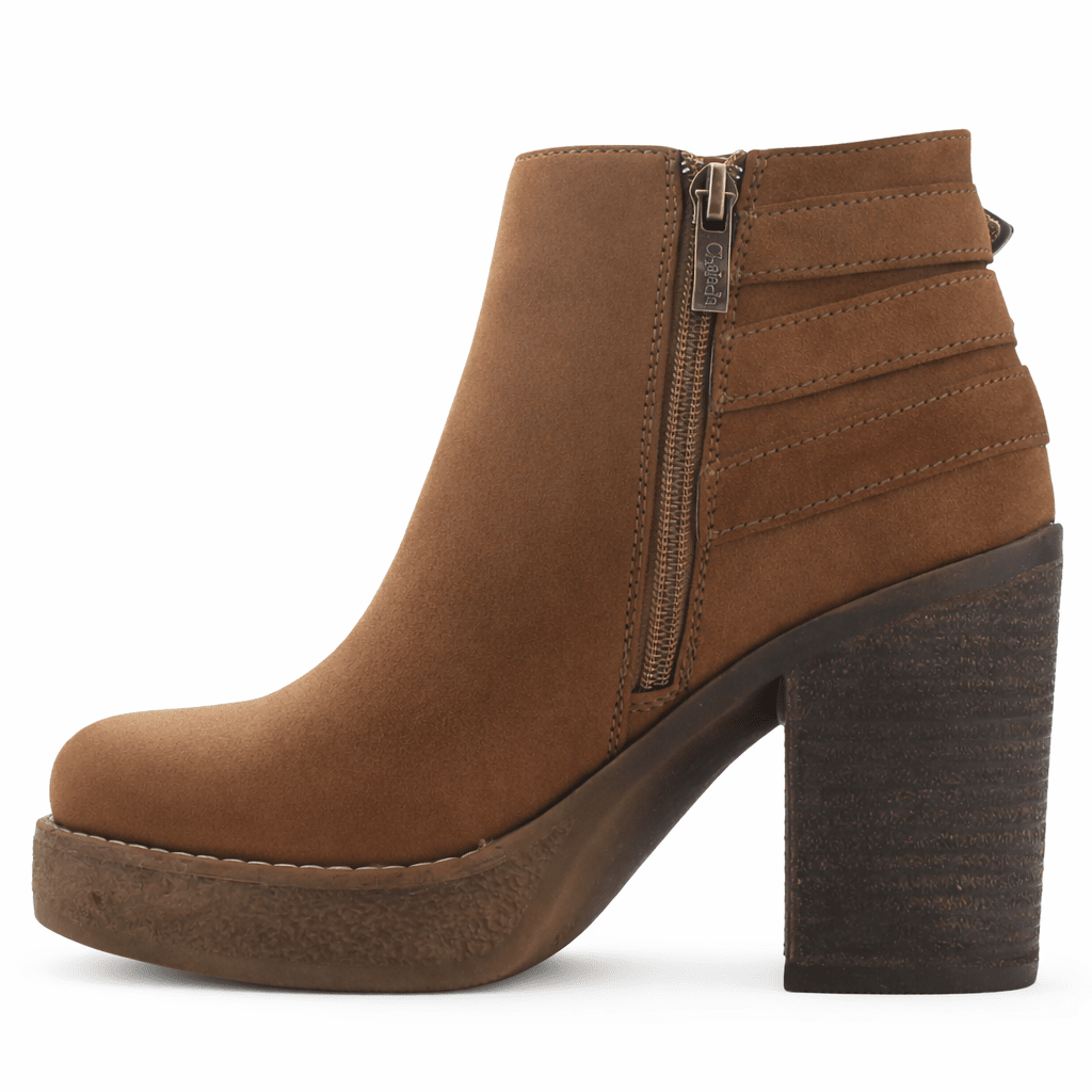 Botin Tostado Mujer Casual Chalada Ella Botines Taco Chalada 