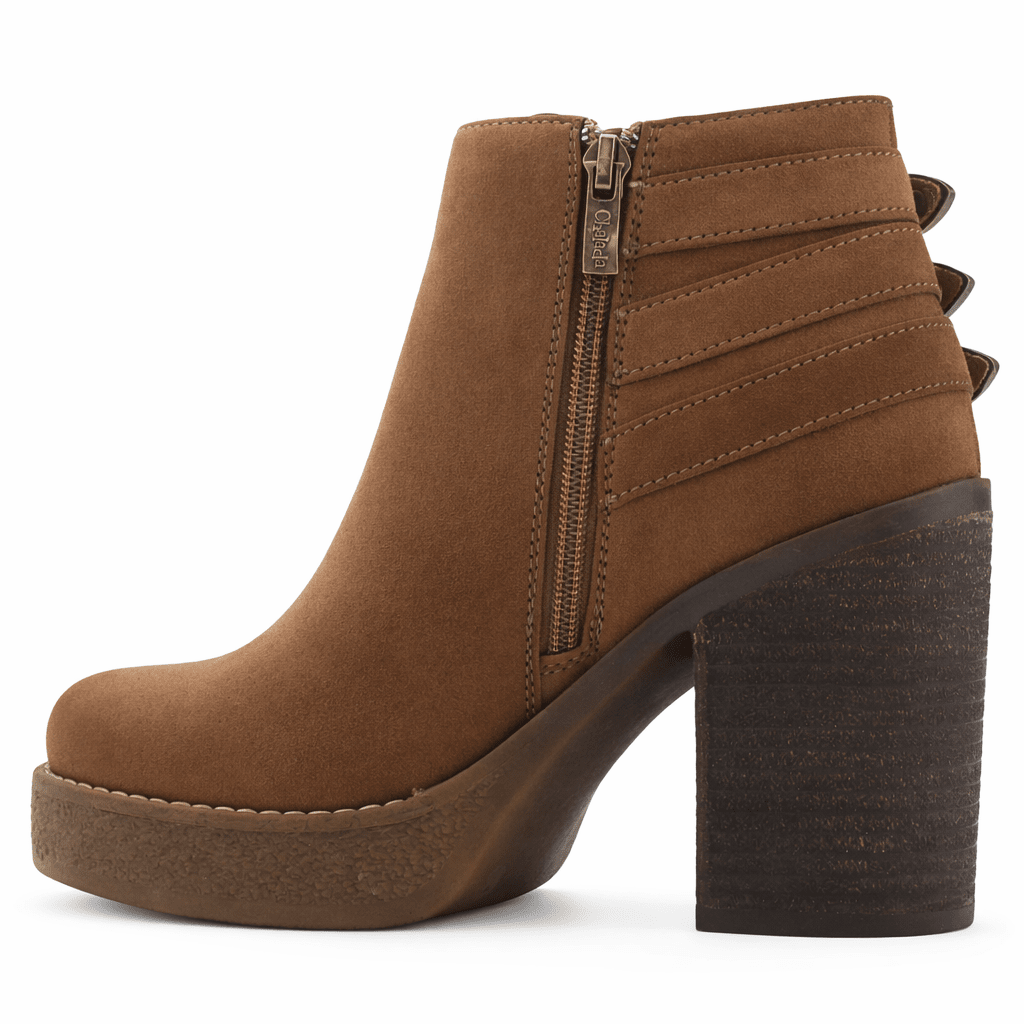 Botin Tostado Mujer Casual Chalada Ella Botines Taco Chalada 