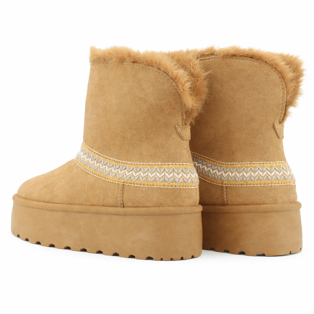 Botin Tostado Mujer Casual Chalada Pinguih Botines Taco Chalada