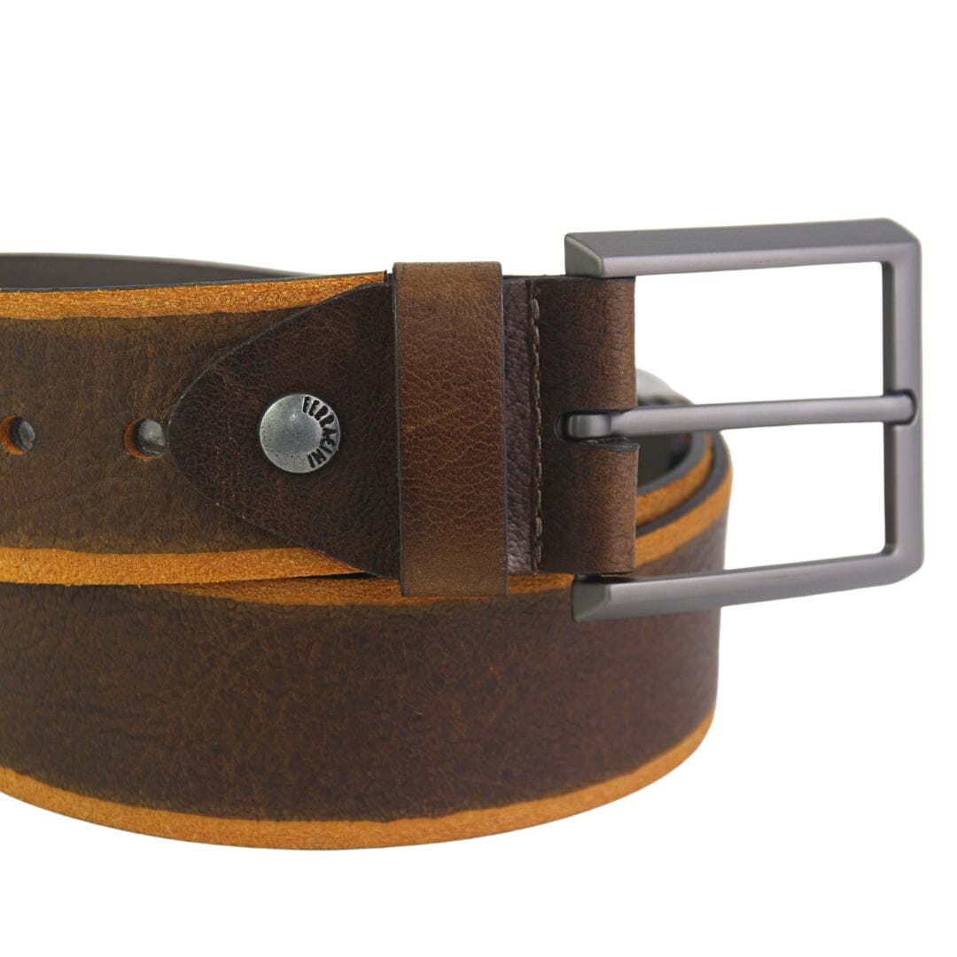 Cinturones Ferracini Hombre Cinto FC636 Conhaque Casual Cinturones Ferracini 