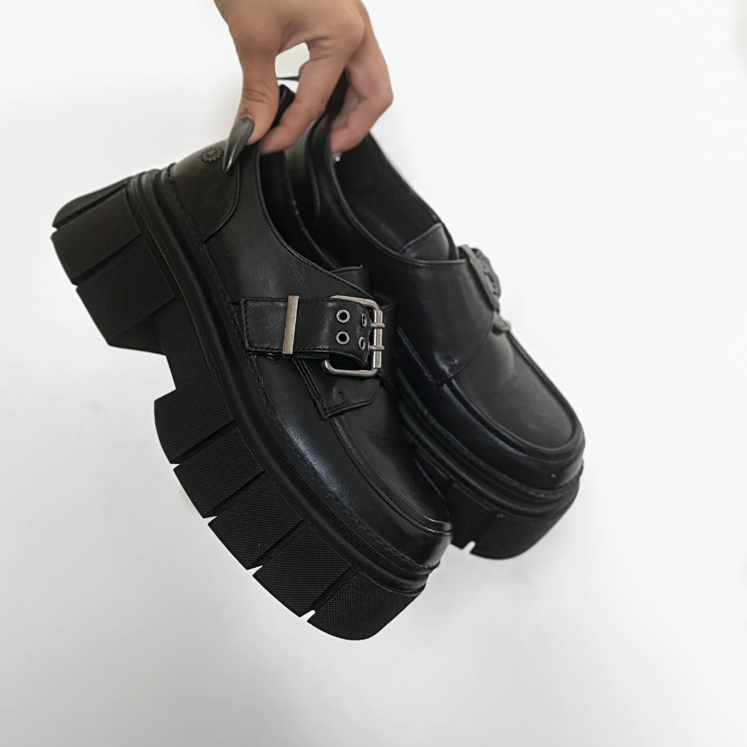 Mocasin Chalada Mujer Bresh-1 Negro Casual