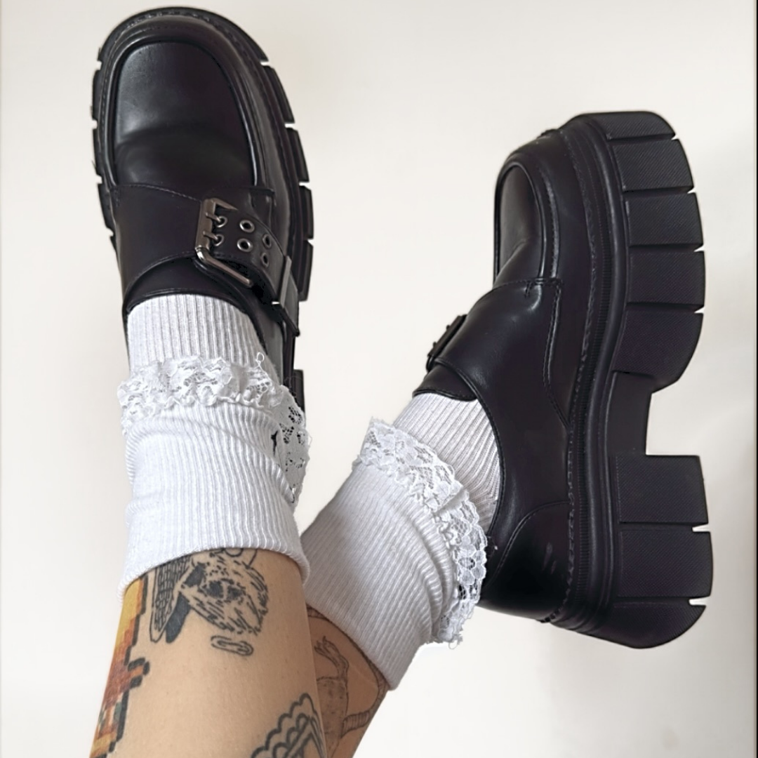 Mocasin Chalada Mujer Bresh-1 Negro Casual