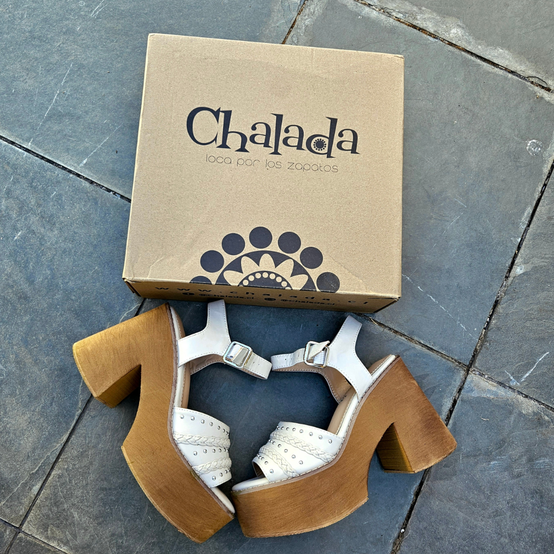 Sandalia Chalada Mujer Wake-1 Blanco Casual