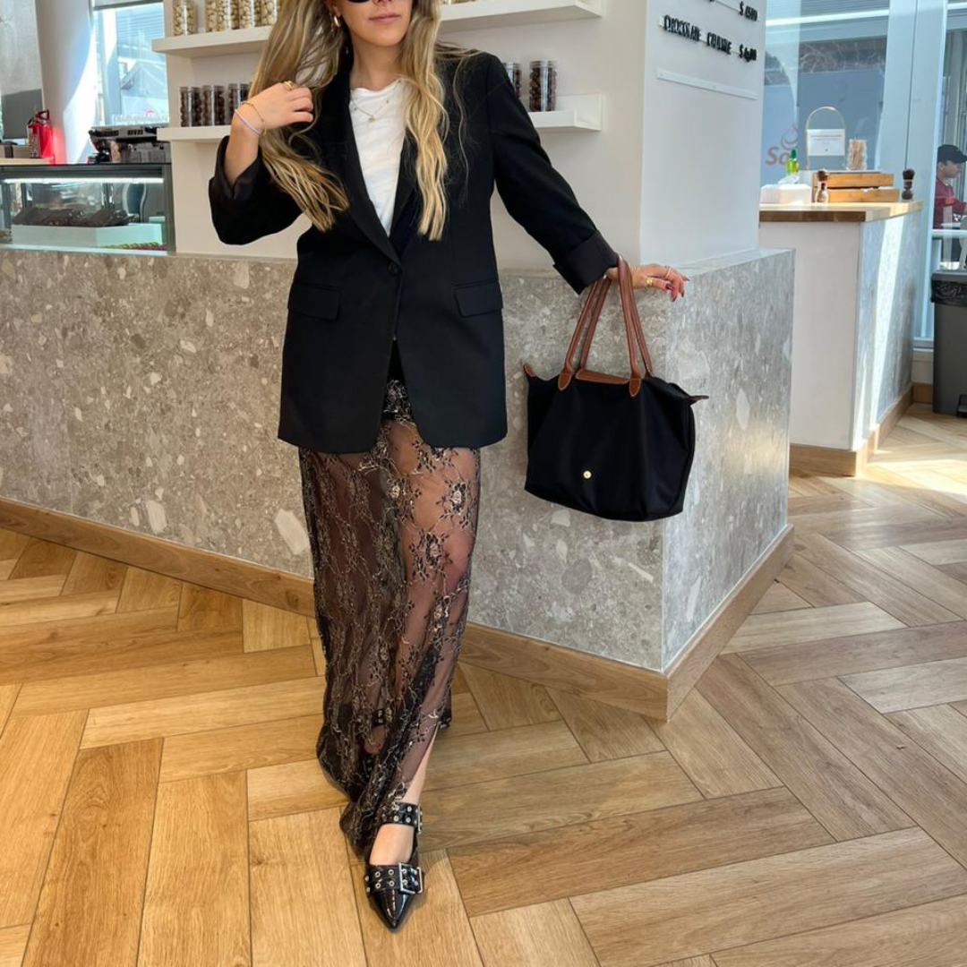 Ballerinas Negro Mujer Casuales Chalada Slik-1