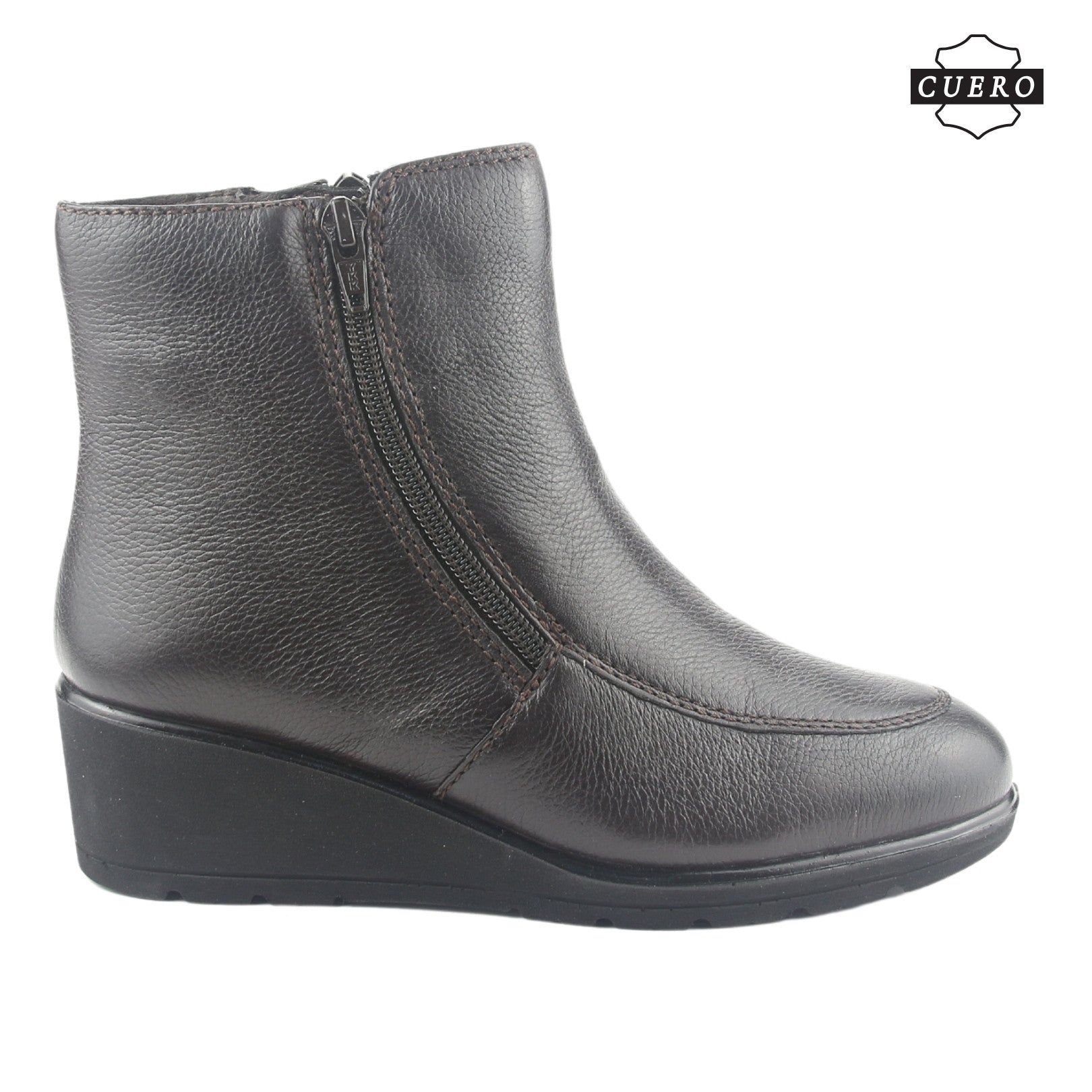 Botin de Cuero Chalada Mujer Maqui-1 Café Casual