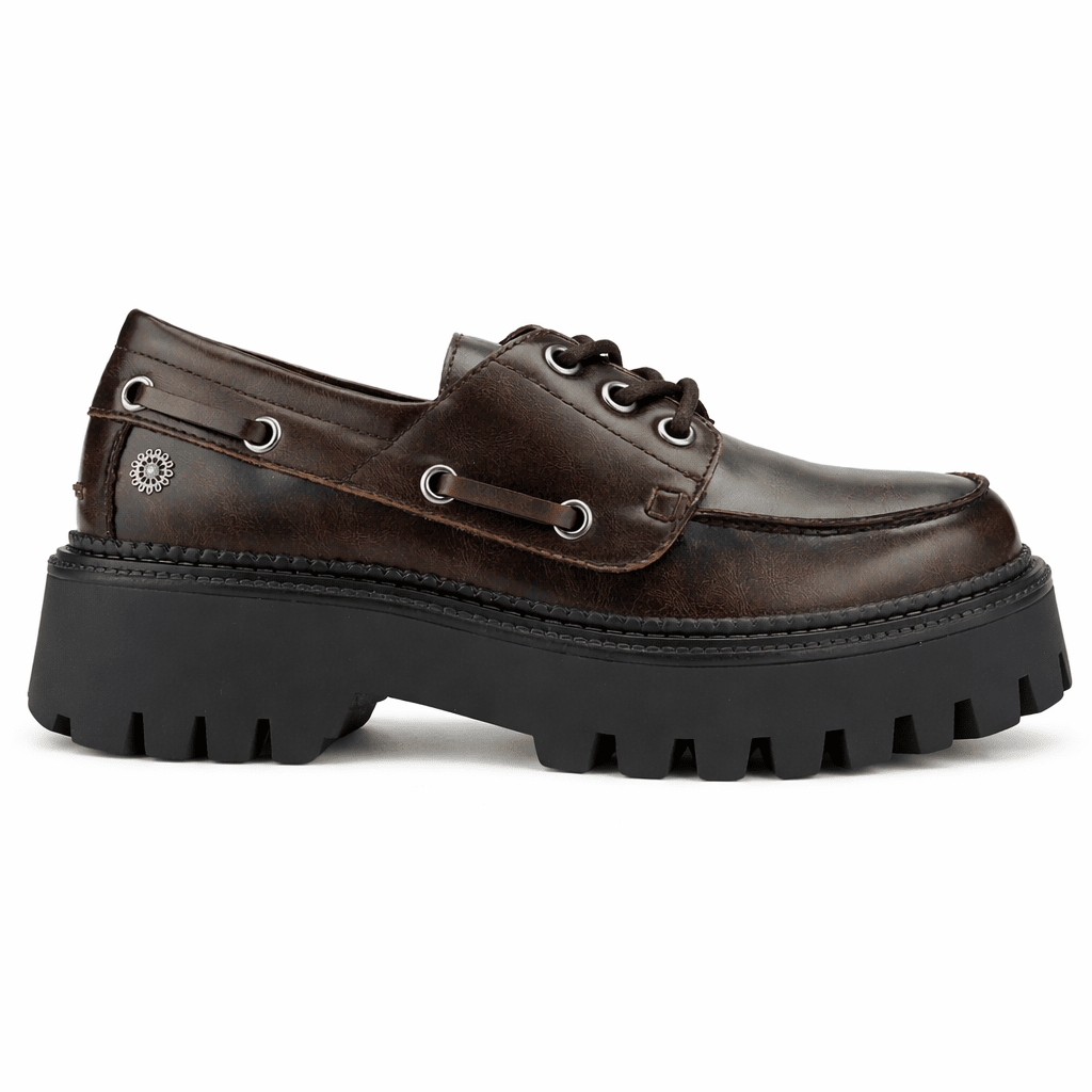 Mocasin Café Mujer Casual Chalada Lennon Mocasines Plataforma Chalada 