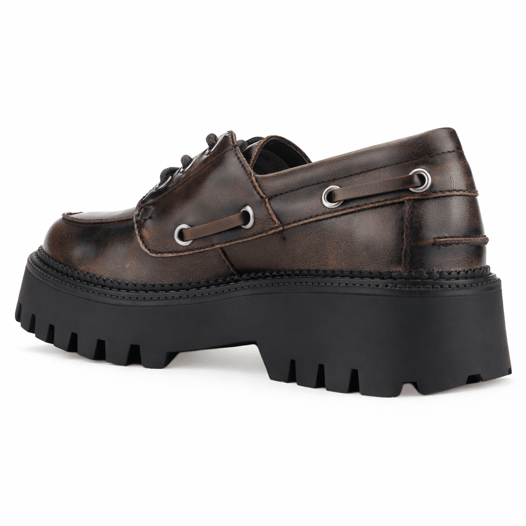 Mocasin Café Mujer Casual Chalada Lennon Mocasines Plataforma Chalada 