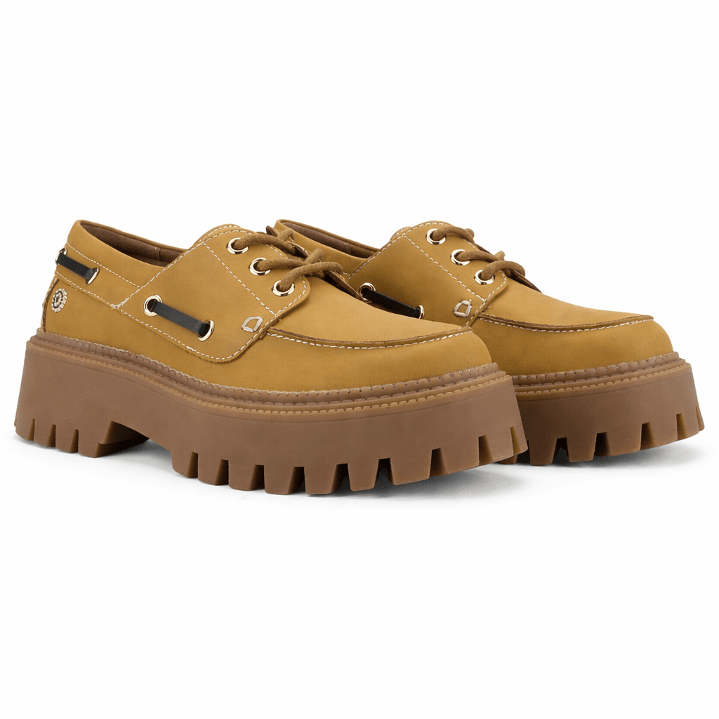 Mocasin Camel Mujer Casual Chalada Lennon Mocasines Plataforma Chalada 