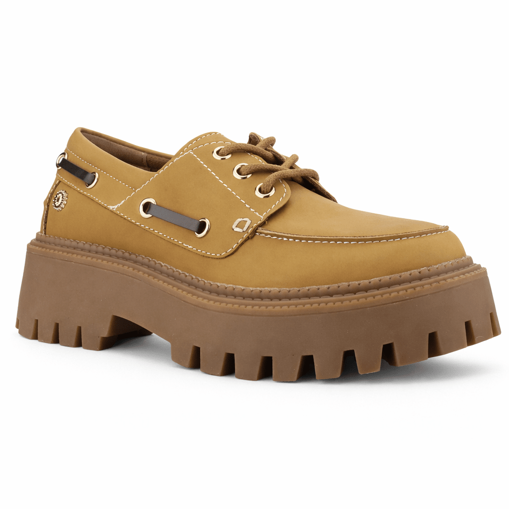 Mocasin Camel Mujer Casual Chalada Lennon Mocasines Plataforma Chalada 
