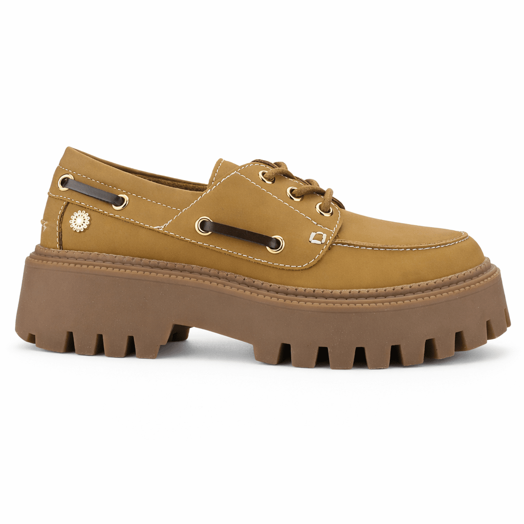 Mocasin Camel Mujer Casual Chalada Lennon Mocasines Plataforma Chalada 