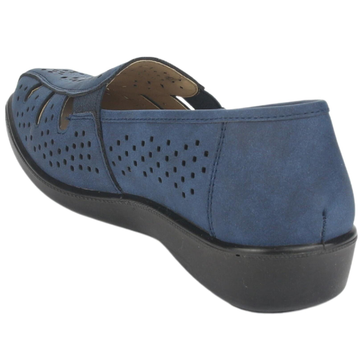 Mocasin Chalada Mujer Deco-1 Azul Comfort Zapatos Planos Chalada 
