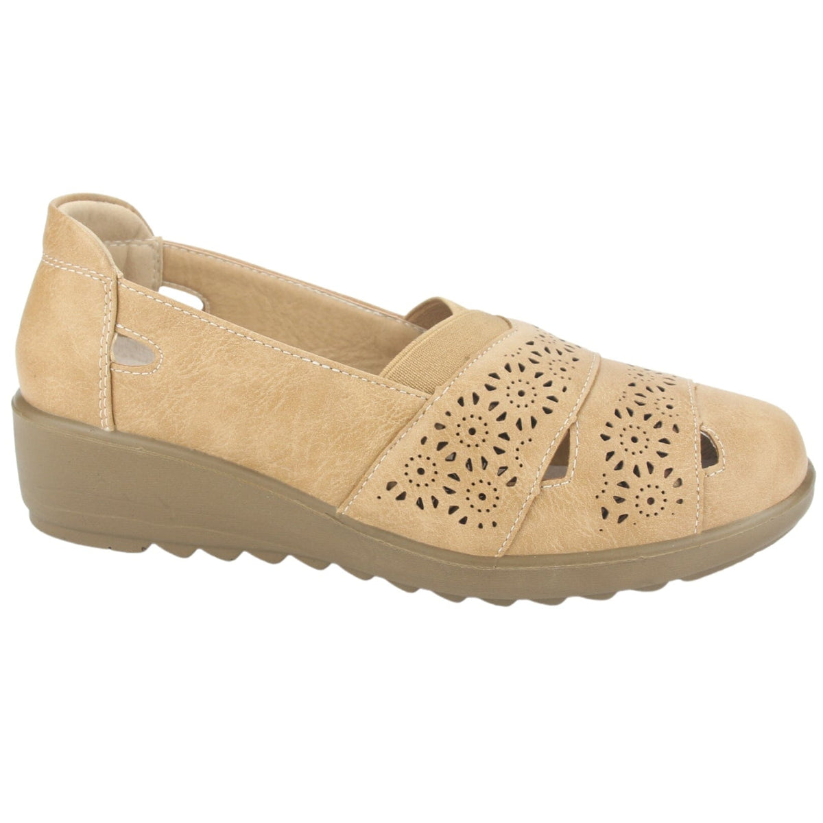 Mocasin Chalada Mujer Deza-1 Beige Casual Mocasines Planos Chalada 