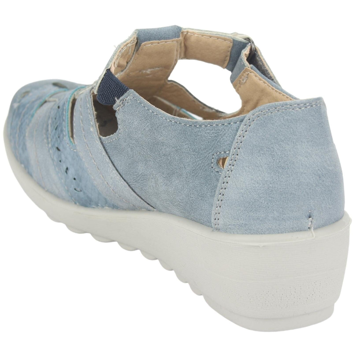 Mocasin Chalada Mujer Deza-2 Azul Casual Mocasines Planos Chalada 