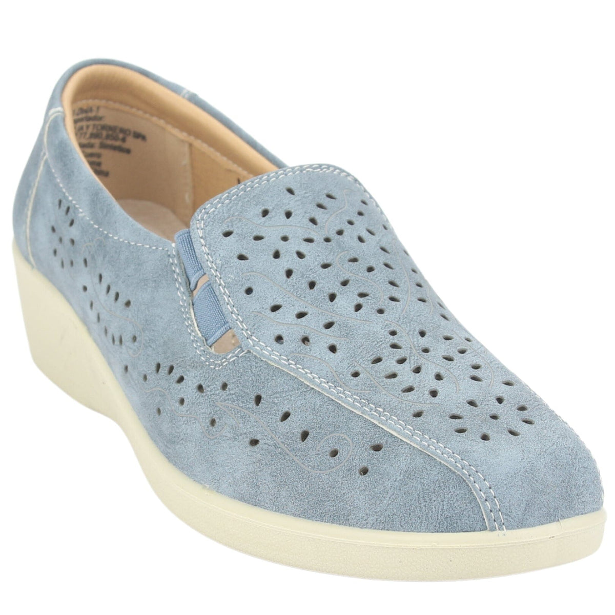 Mocasin Chalada Mujer Dina-1 Azul Casual Mocasines Planos Chalada 