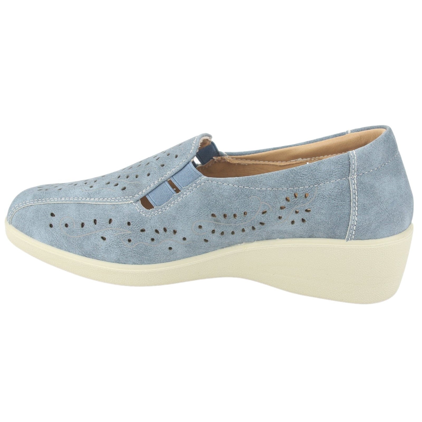 Mocasin Chalada Mujer Dina-1 Azul Casual Mocasines Planos Chalada 