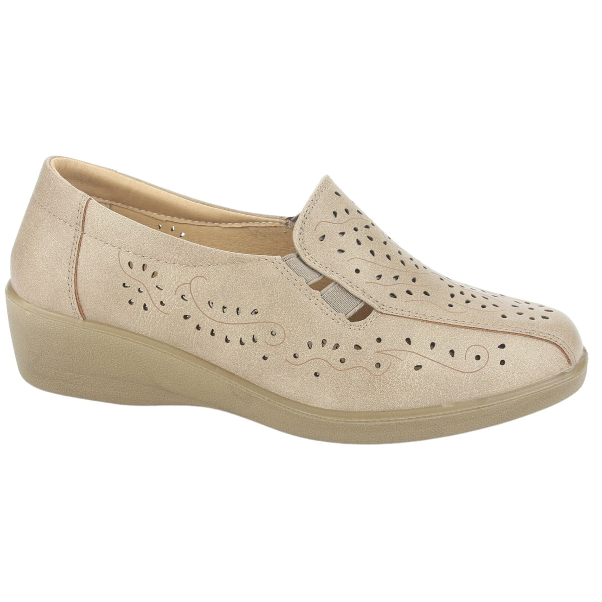 Mocasin Chalada Mujer Dina-1 Beige Casual Mocasines Planos Chalada 