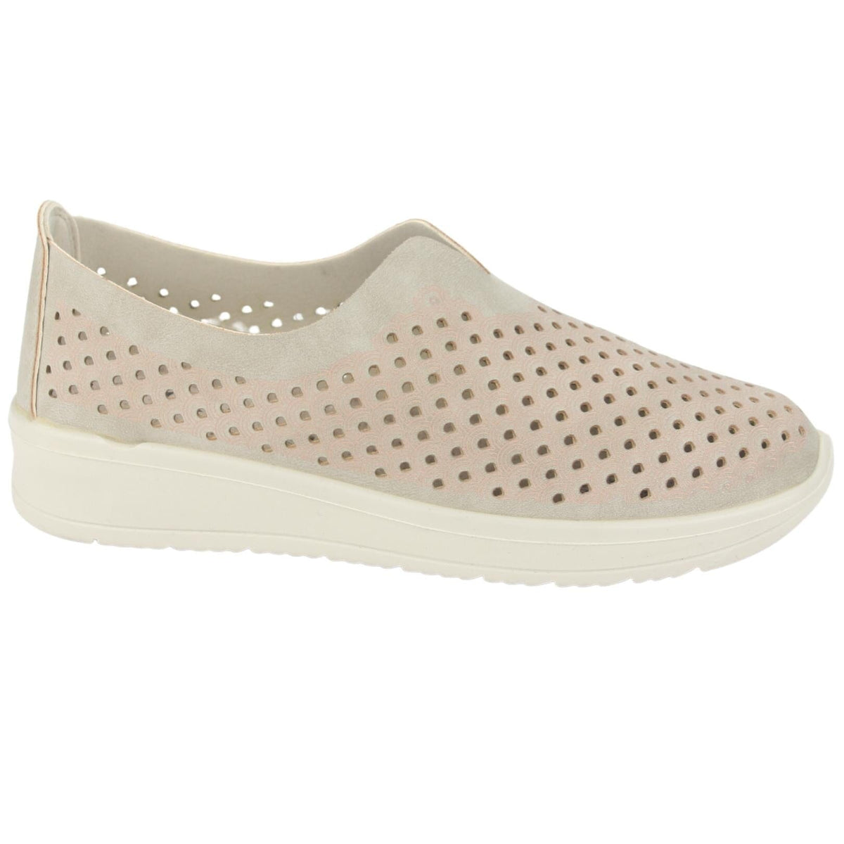 Mocasin Chalada Mujer Duster-1 Taupe Casual Mocasines Planos Chalada 