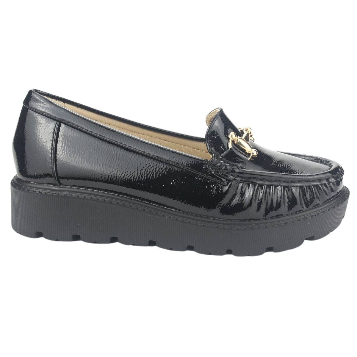 Mocasin Chalada Mujer Gran-20 Negro Casual Mocasines Plataforma Chalada 