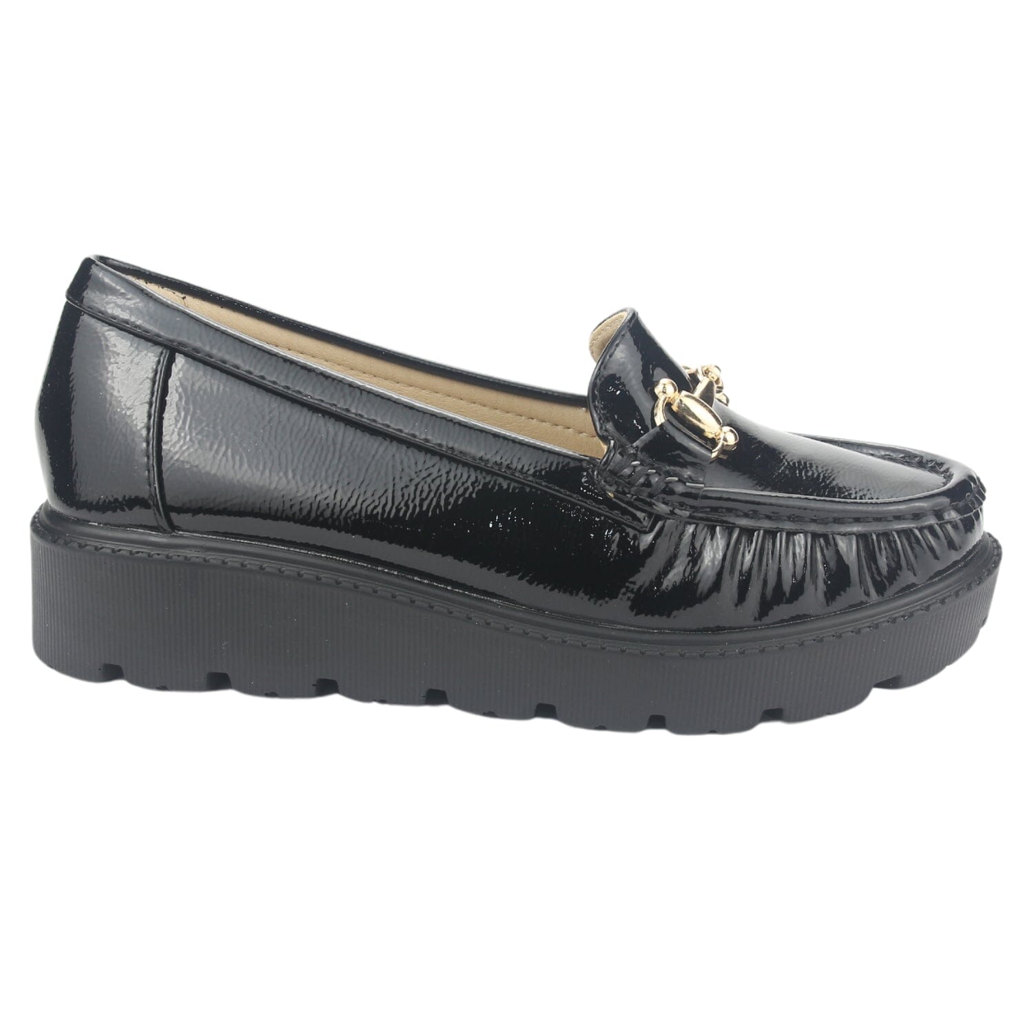 Mocasin Chalada Mujer Gran-20 Negro Casual Mocasines Plataforma Chalada 