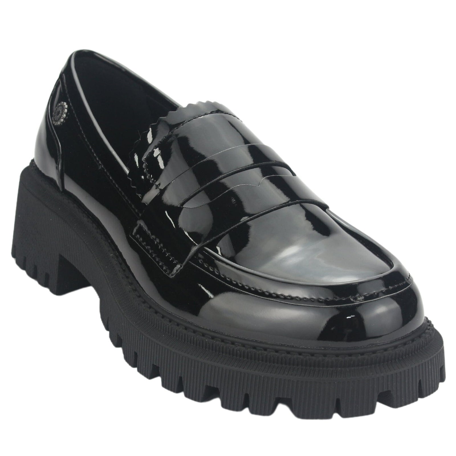 Mocasin Chalada Mujer Joop-1 V Negro Casual Zapatos Taco Chalada 