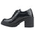 Mocasin Chalada Mujer Jordi-1 Negro Casual Botines Taco Chalada