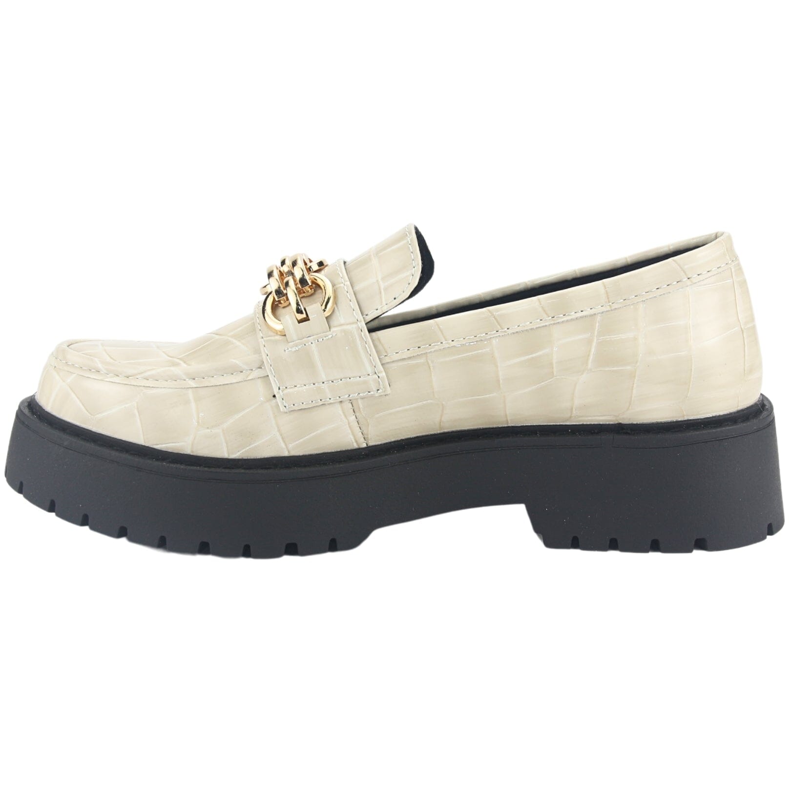 Mocasin Chalada Mujer Lenin-1 Beige Casual Mocasines Taco Chalada 