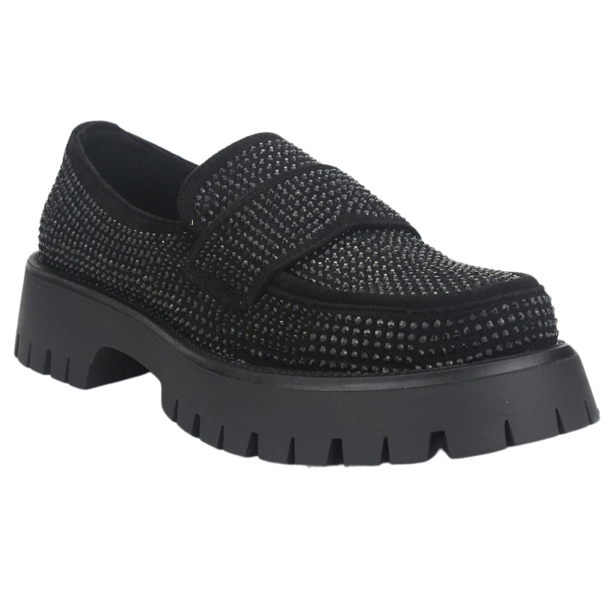 Mocasin Chalada Mujer Lenin-2 Negro Casual Mocasines Taco Chalada 