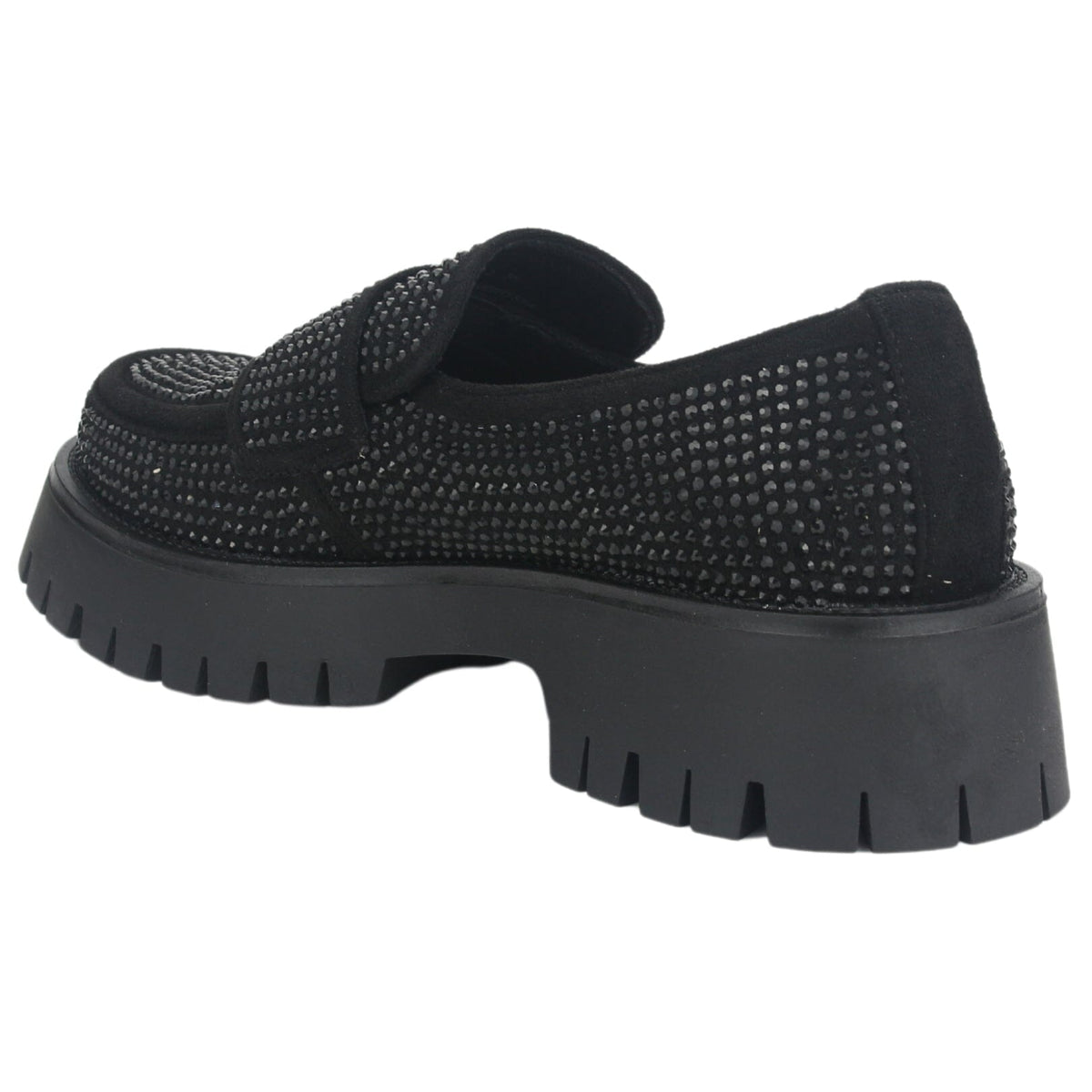 Mocasin Chalada Mujer Lenin-2 Negro Casual Mocasines Taco Chalada 