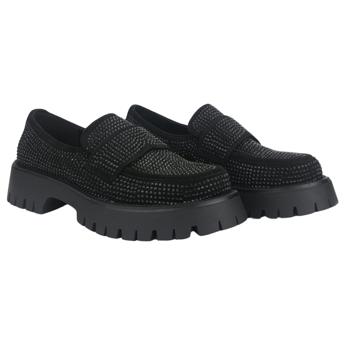 Mocasin Chalada Mujer Lenin-2 Negro Casual Mocasines Taco Chalada 