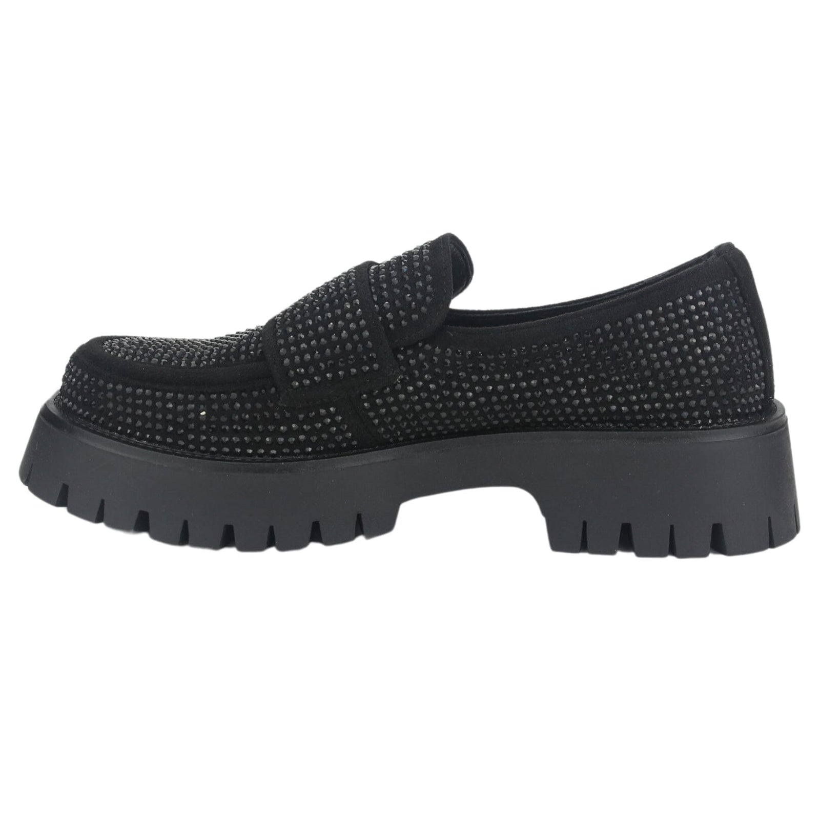 Mocasin Chalada Mujer Lenin-2 Negro Casual Mocasines Taco Chalada 