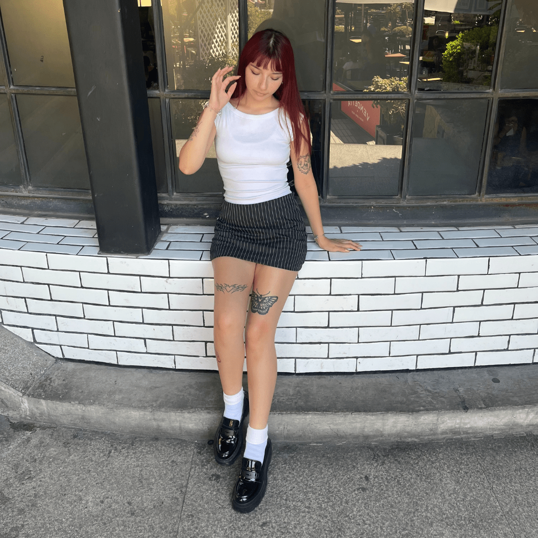 Mocasin Chalada Mujer Lewis-1 Negro Moda Mocasines Taco Chalada 