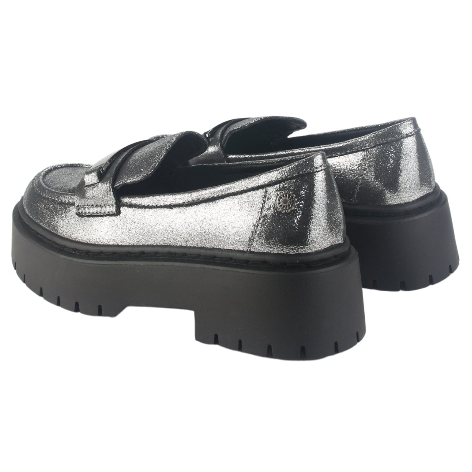 Mocasin Chalada Mujer Lewis-1 Plateado Casual Mocasines Plataforma Chalada 