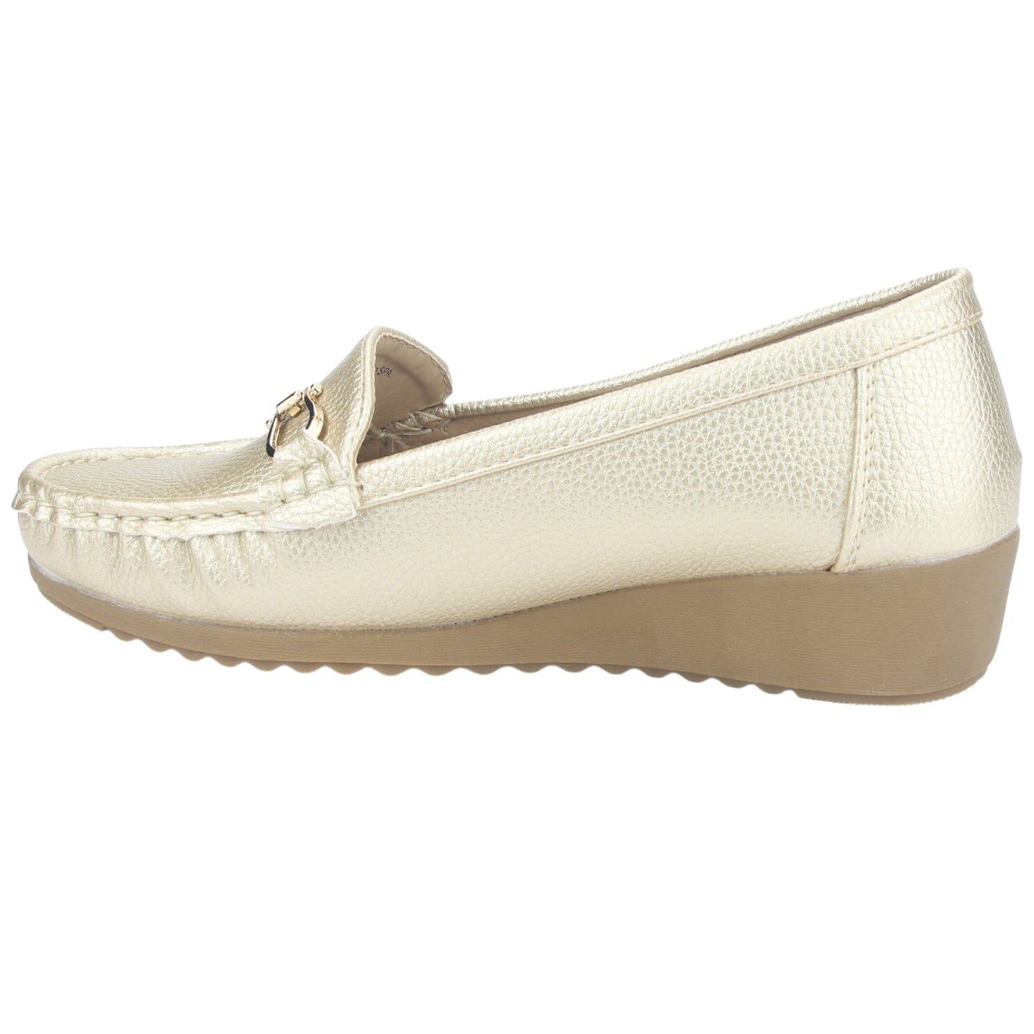 Mocasin Chalada Mujer Malu-2 Dorado Casual Mocasines Planos Chalada 