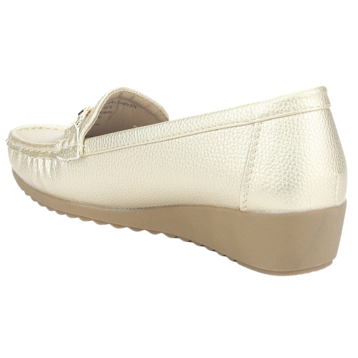 Mocasin Chalada Mujer Malu-2 Dorado Casual Mocasines Planos Chalada 