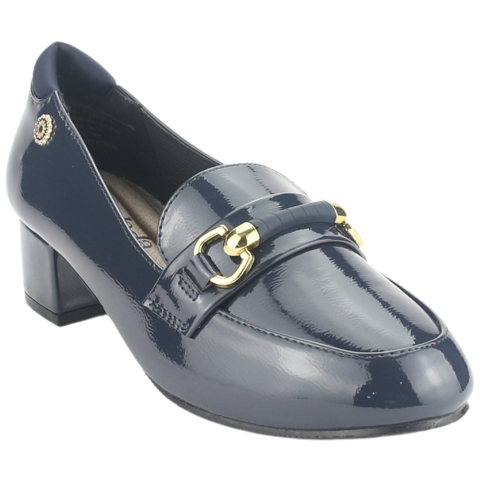 Mocasin Chalada Mujer Reyna-1 Azul Marino Casual Mocasines Taco Chalada 