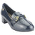 Mocasin Chalada Mujer Reyna-1 Azul Marino Casual Mocasines Taco Chalada 