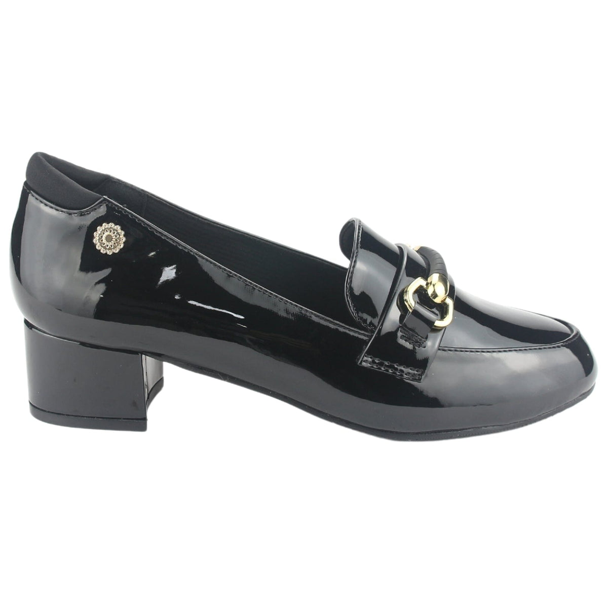 Mocasin Chalada Mujer Reyna-1 Negro Casual Mocasines Taco Chalada 