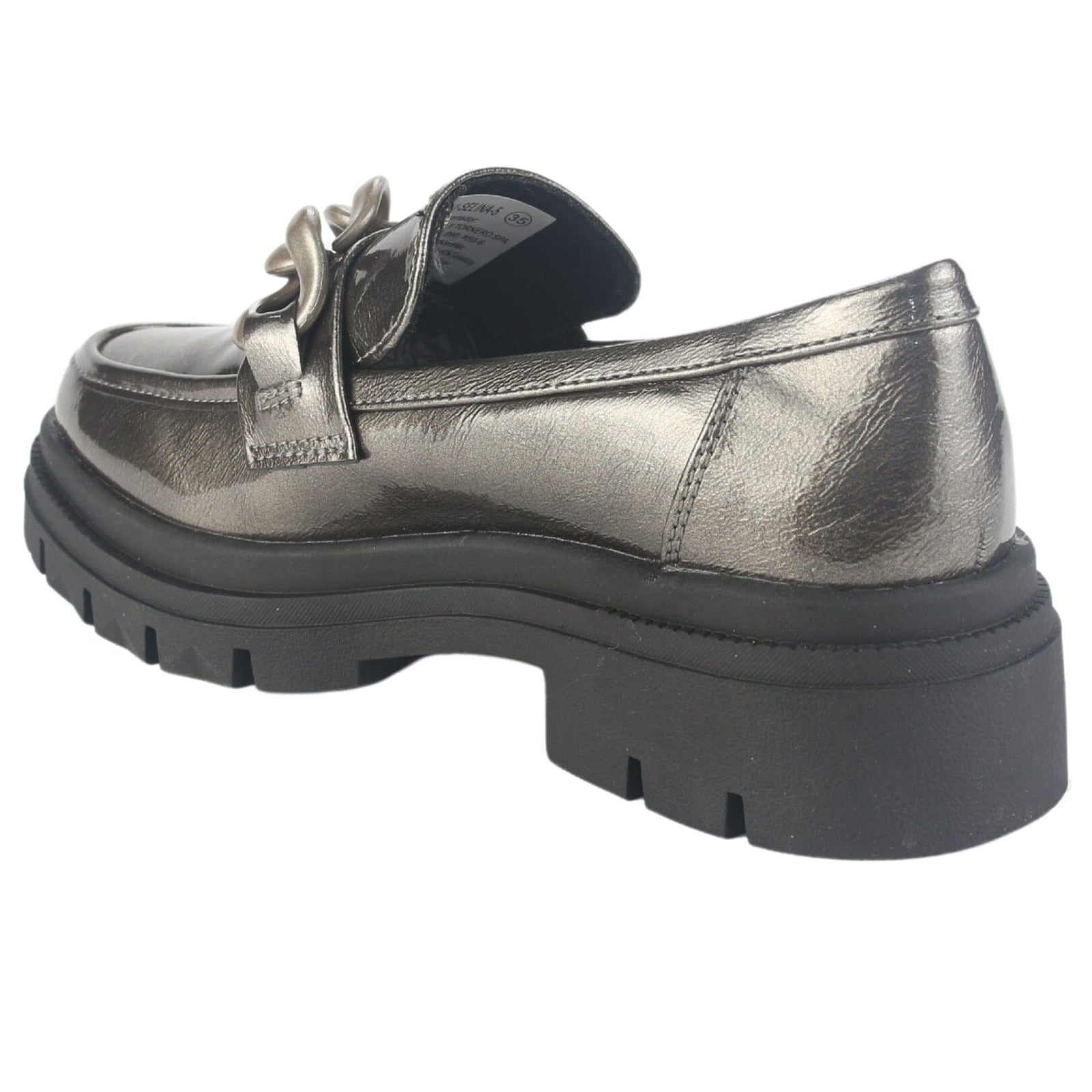 Mocasin Chalada Mujer Selina-5 Plateado Casual Mocasines Plataforma Chalada 