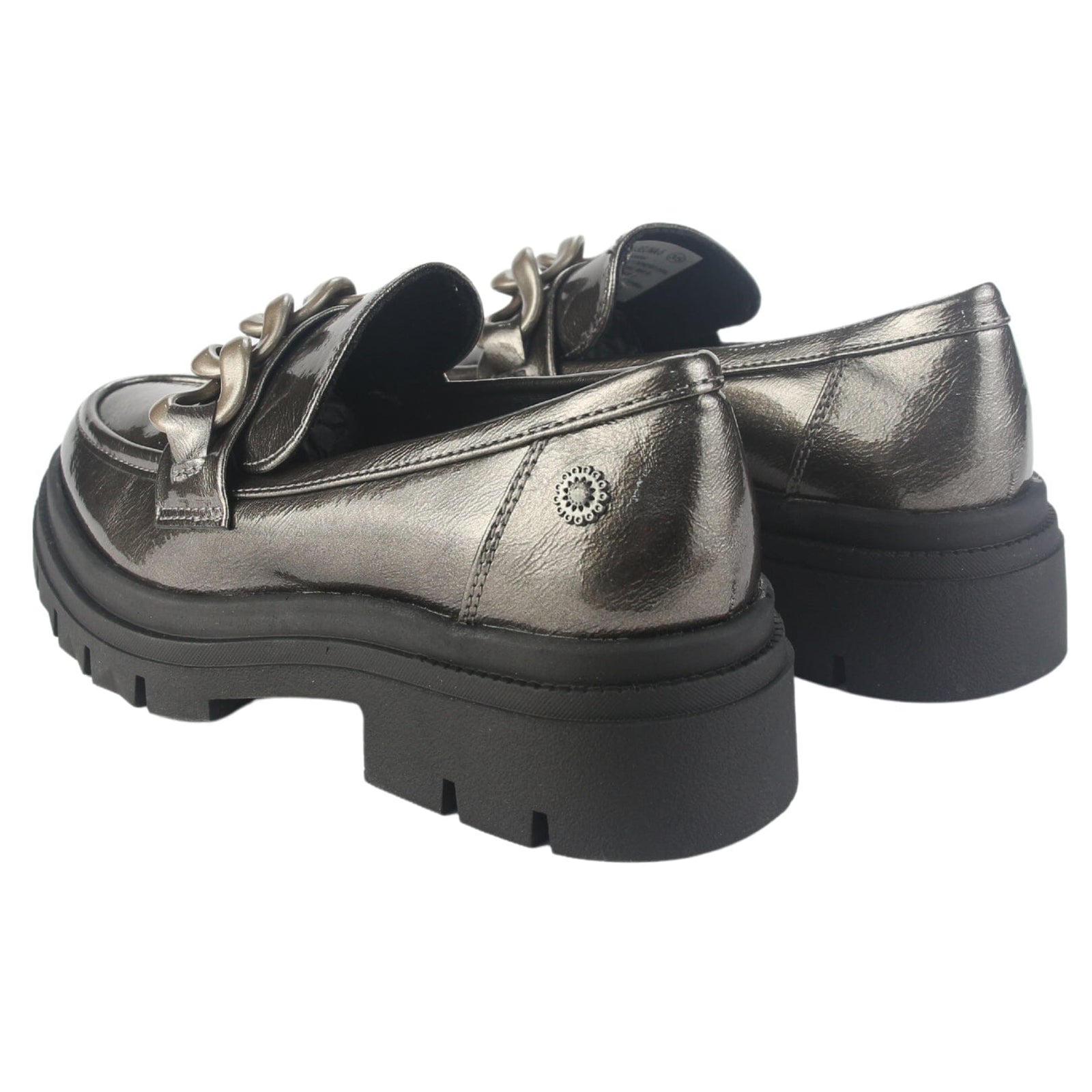 Mocasin Chalada Mujer Selina-5 Plateado Casual Mocasines Plataforma Chalada 