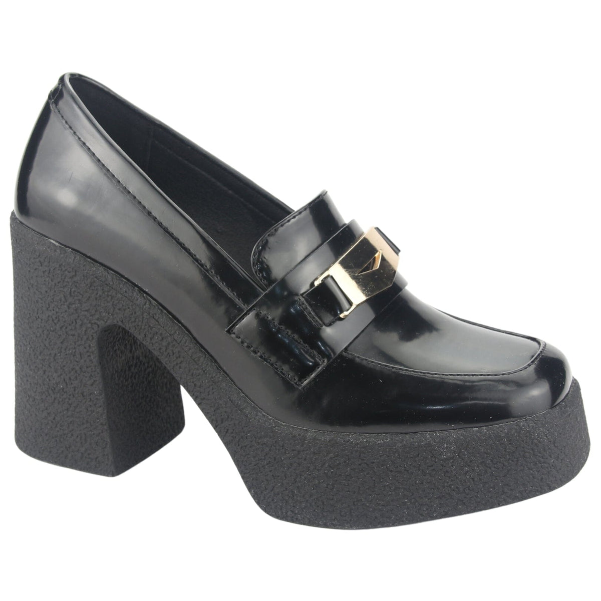 Mocasin Chalada Mujer Tumbes-3 Negro Casual Tacones Altos Chalada 