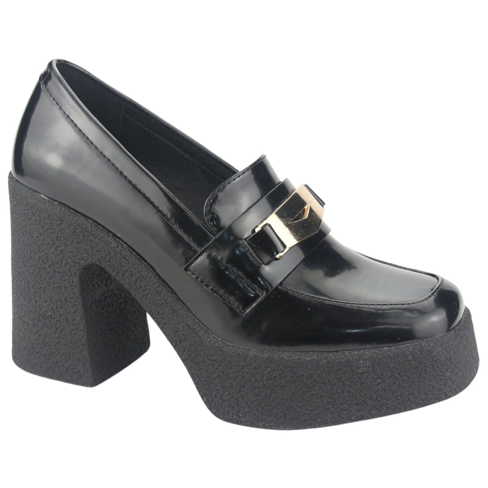 Mocasin Chalada Mujer Tumbes-3 Negro Casual Tacones Altos Chalada 