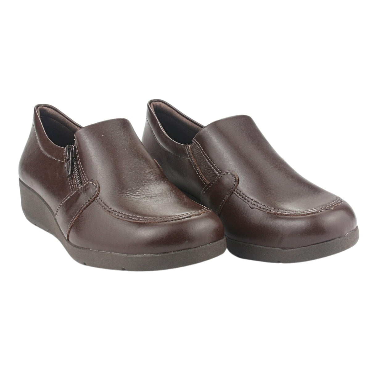 Mocasin Comfortflex Mujer 2393402 Café Casual Mocasines Planos Comfortflex 