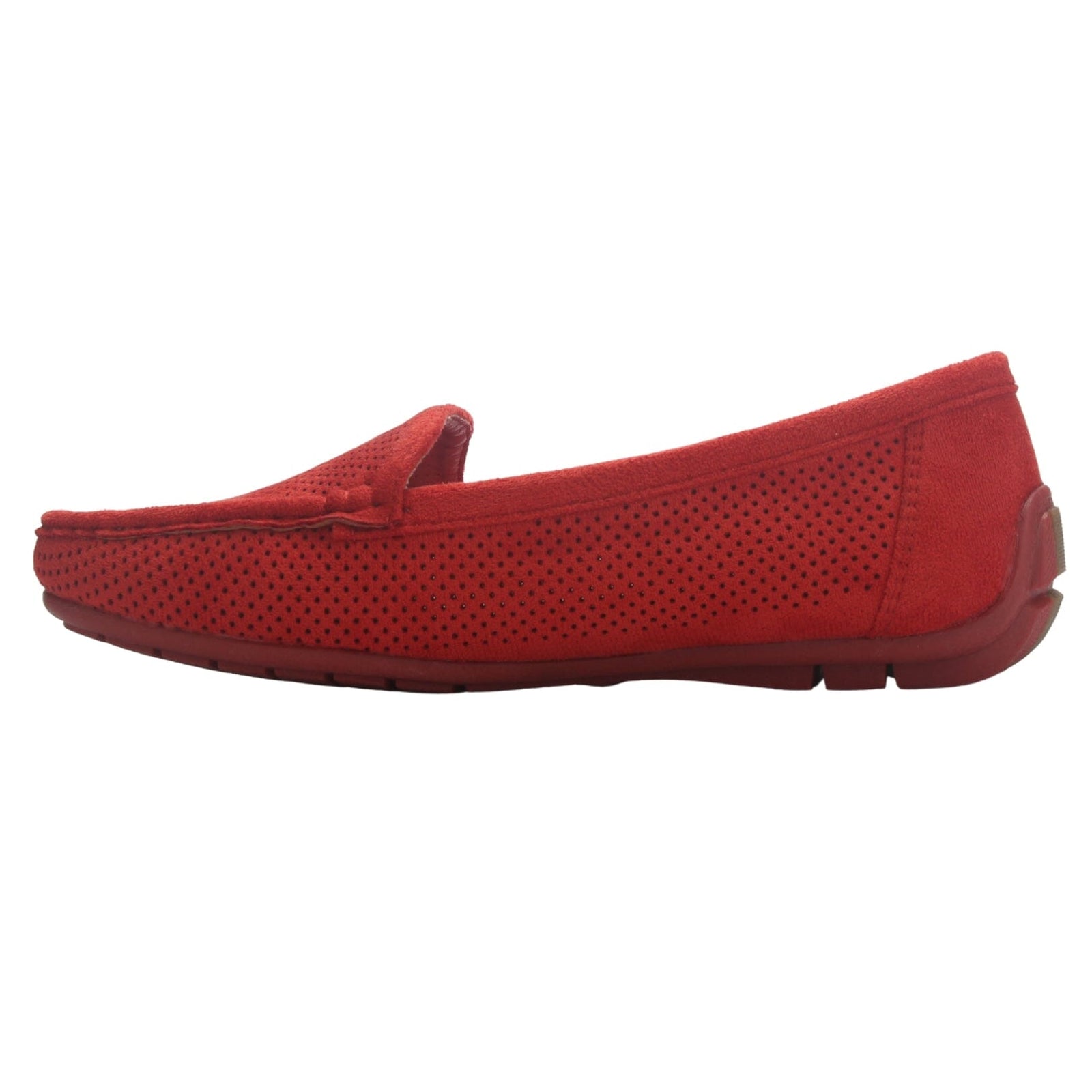 Mocasin Mujer Casual Rojo Chalada Nautico-2 Mocasines Planos Chalada 