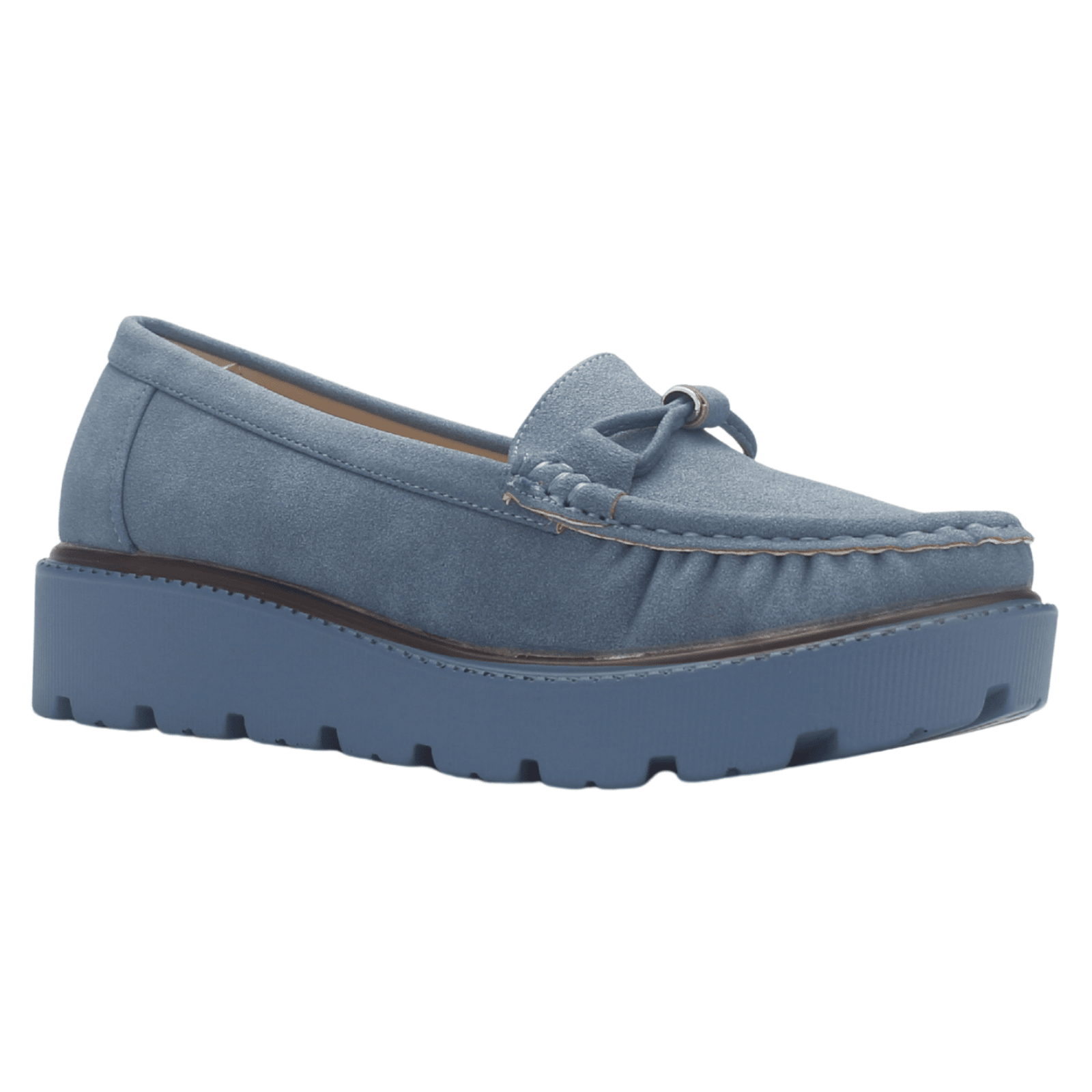 Mocasin Mujer Chalada Gran-22 Azul Casual Mocasines Plataforma Chalada 