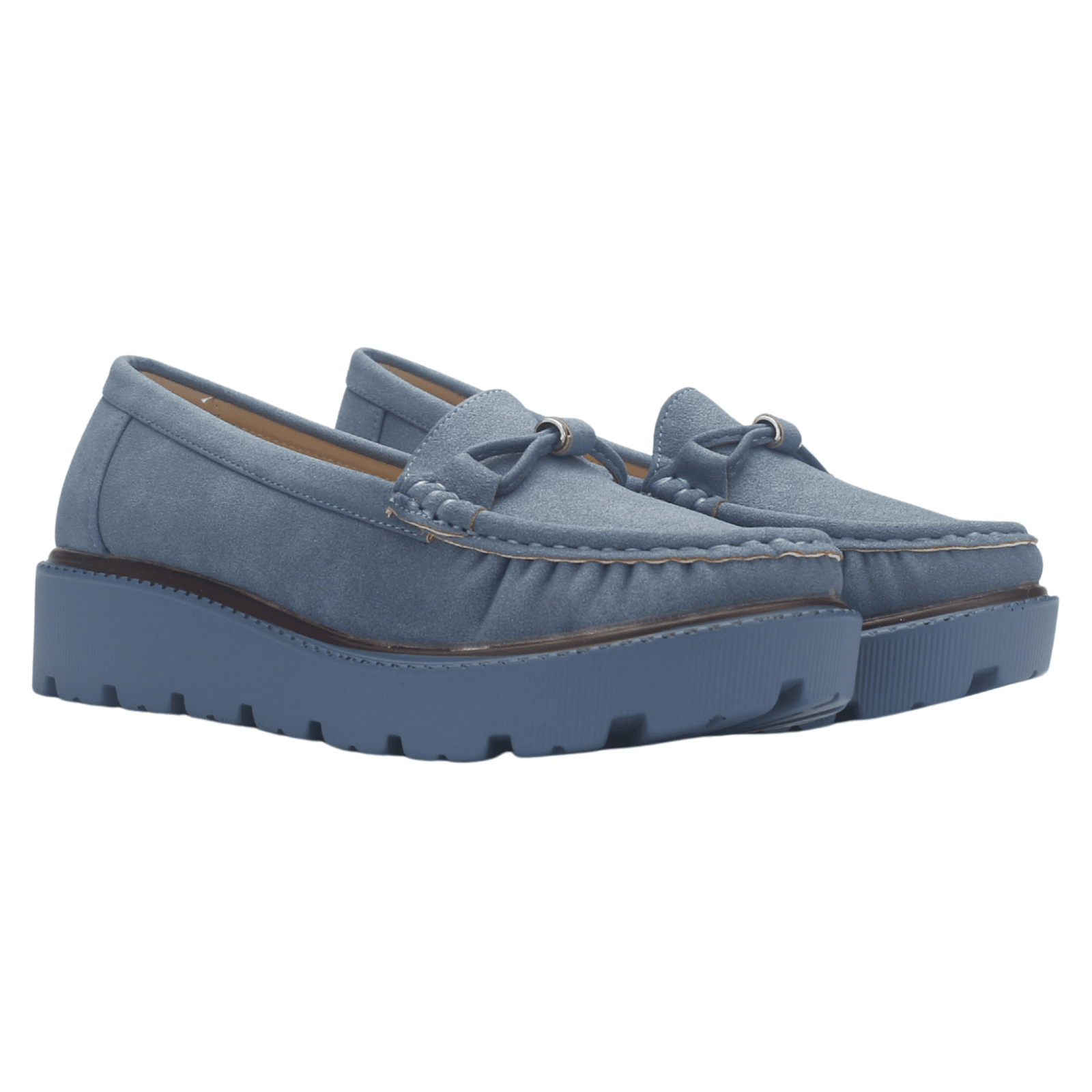 Mocasin Mujer Chalada Gran-22 Azul Casual Mocasines Plataforma Chalada 