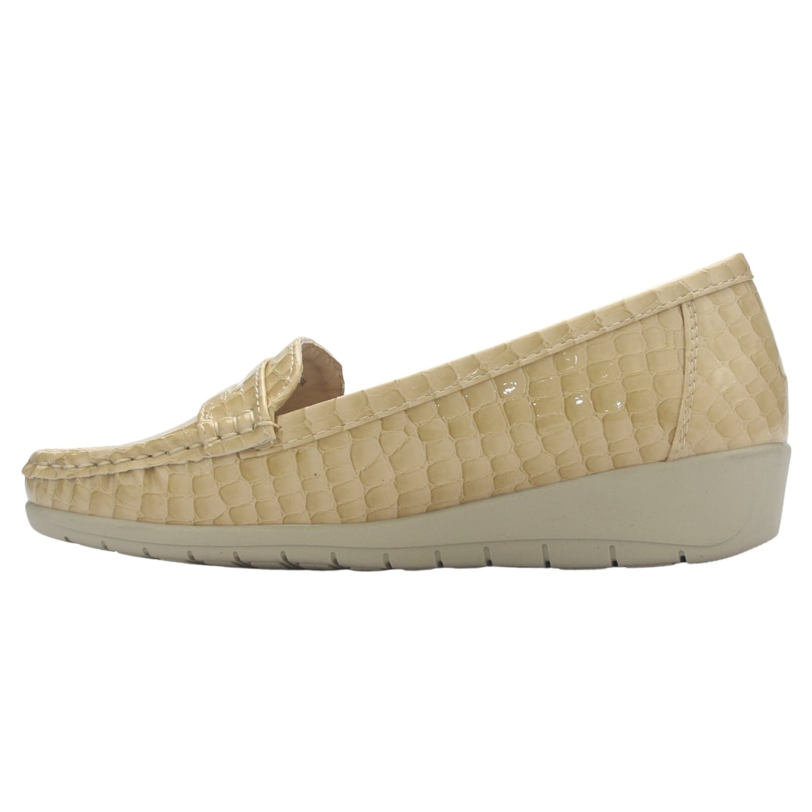 Mocasin Mujer Chalada Maya-1 Beige Casual Mocasines Taco Chalada 
