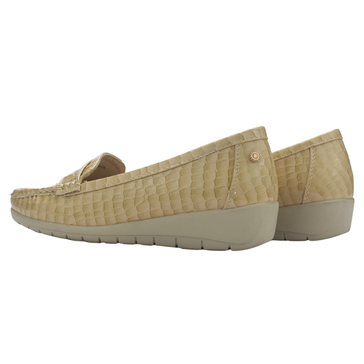 Mocasin Mujer Chalada Maya-1 Beige Casual Mocasines Taco Chalada 