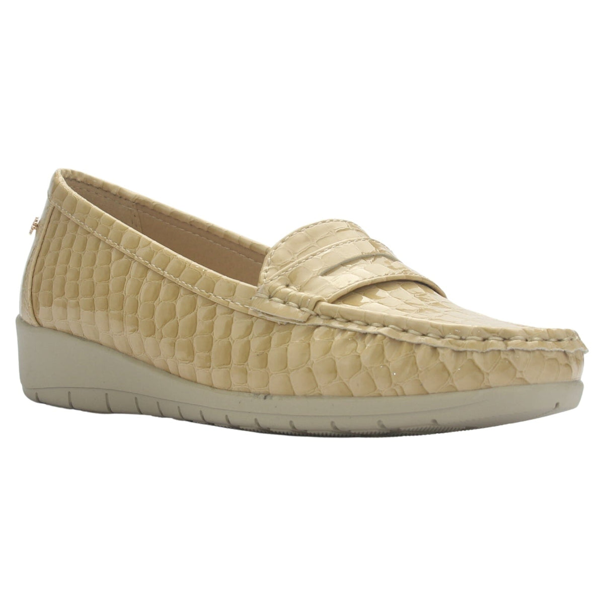 Mocasin Mujer Chalada Maya-1 Beige Casual Mocasines Taco Chalada 