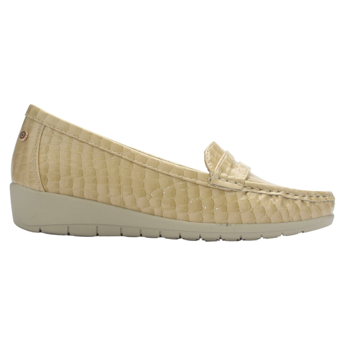 Mocasin Mujer Chalada Maya-1 Beige Casual Mocasines Taco Chalada 