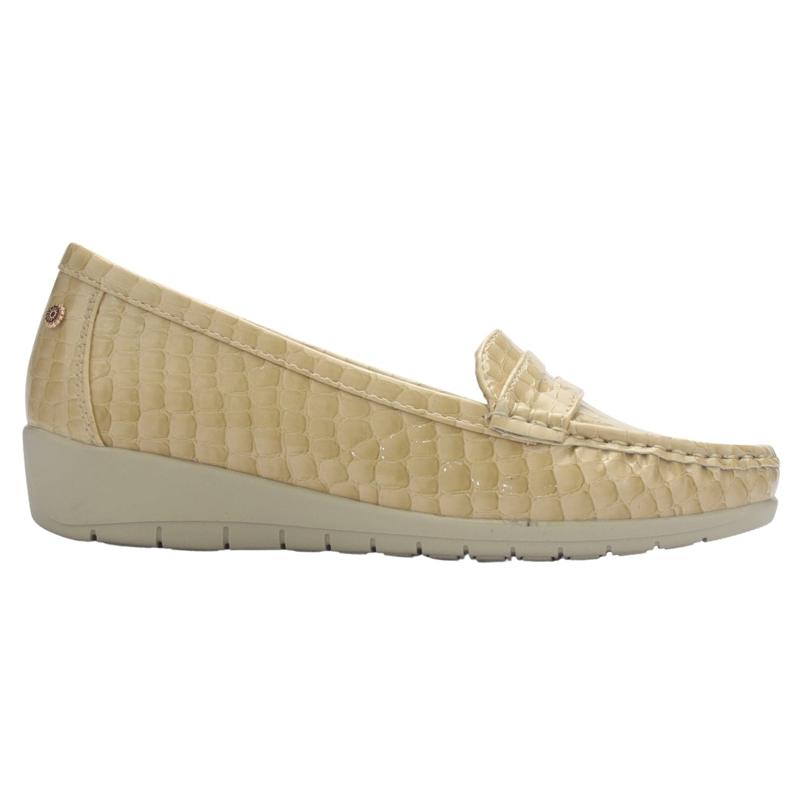Mocasin Mujer Chalada Maya-1 Beige Casual Mocasines Taco Chalada 